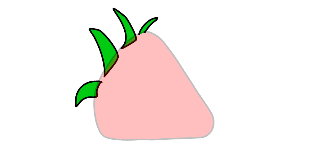Le dessin vectoriel 3 AI fraise 2-01